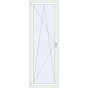 Buy Tilt-and-Turn 810x2400 mm REHAU OPTIMUM EURO-DESIGN 70 RAL 9016 Traffic white two-sided