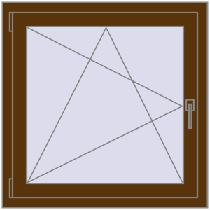 Zamów teraz Okna skrzydłowe 850x850 mm CLASICTHERM 70 WALNUT dwustronny