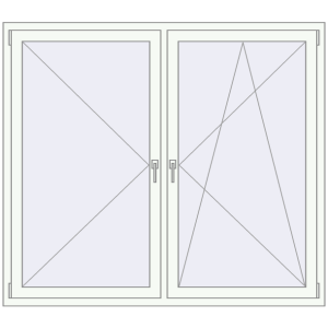 Buy Tilt-and-Turn 1700x1500 mm REHAU OPTIMUM EURO-DESIGN 70 GOLDEN OAK external