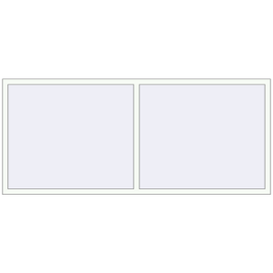 Buy Tilt-and-Turn 2440x1050 mm ALU STANDARD 72 RAL 9016 Traffic white two-sided