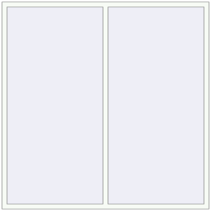 Okno plastikowe 2070x2070 mm Dwuskrzydłowe. Widok od środka Zamów teraz Okna skrzydłowe 2070x2070 mm REHAU ARTEVO RAL 9016 Traffic white dwustronny