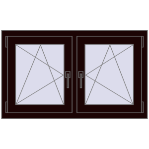 Zamów teraz Okna skrzydłowe 1065x635 mm REHAU ENERGY-SAVING SYNEGO MD CHOCOLATE_BROWN dwustronny