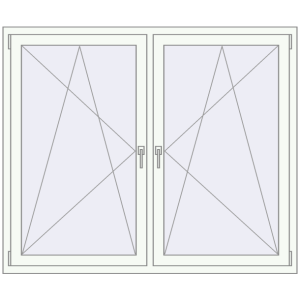 Zamów teraz Okna skrzydłowe 1605x1325 mm REHAU ENERGY-SAVING SYNEGO MD ANTHRACITE_GREY_STRUKTURAL zewnętrzny