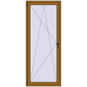 Buy Tilt-and-Turn 840x2060 mm REHAU ENERGY-SAVING SYNEGO MD LIGHT_OAK two-sided