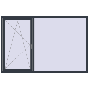 Zamów teraz Okna skrzydłowe 2150x1400 mm KORSA OPTIMUM REHAU EURO 70