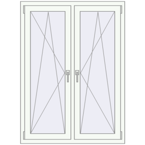 Zamów teraz Okna skrzydłowe 1050x1445 mm REHAU ENERGY-SAVING SYNEGO MD RAL 9016 Traffic white dwustronny