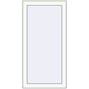 Buy Tilt-and-Turn 540x1000 mm REHAU OPTIMUM EURO-DESIGN 70 RAL 9016 Traffic white two-sided