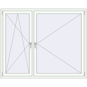 Buy Tilt-and-Turn 1765x1435 mm REHAU OPTIMUM EURO-DESIGN 70 GOLDEN OAK external