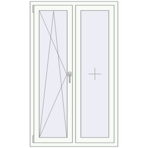 Zamów teraz Okna skrzydłowe 1000x1600 mm REHAU ENERGY-SAVING SYNEGO MD RAL 9016 Traffic white dwustronny