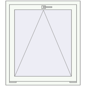 Buy Tilt-and-Turn 930x990 mm REHAU OPTIMUM EURO-DESIGN 70 RAL 9016 Traffic white two-sided