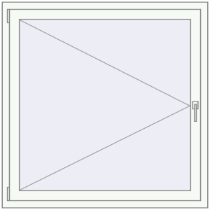 Buy Tilt-and-Turn 1200x1200 mm REHAU ENERGY-SAVING SYNEGO MD RAL 9016 Traffic white two-sided