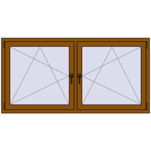 Zamów teraz Okna skrzydłowe 1815x905 mm REHAU ENERGY-SAVING SYNEGO MD GOLDEN OAK dwustronny