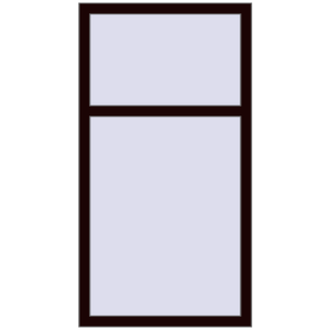 Buy Tilt-and-Turn 800x1500 mm REHAU ENERGY-SAVING SYNEGO MD CHOCOLATE_BROWN two-sided