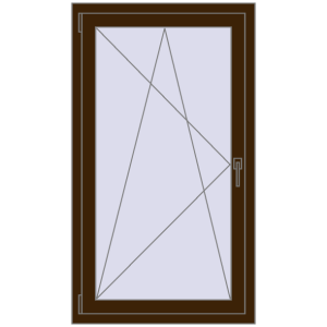 Buy Tilt-and-Turn 800x1250 mm CLASICTHERM 70 DARK_OAK two-sided