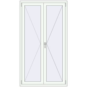 Buy Tilt-and-Turn 1020x1840 mm REHAU ENERGY-SAVING SYNEGO MD RAL 9016 Traffic white two-sided
