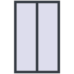 Buy Tilt-and-Turn 920x1450 mm REHAU BRILLANT DESIGN ANTHRACITE_GREY_STRUKTURAL two-sided