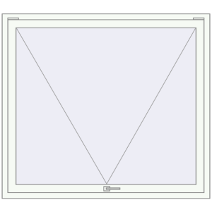 Buy Tilt-and-Turn 1500x1330 mm REHAU OPTIMUM EURO-DESIGN 70 RAL 9016 Traffic white two-sided
