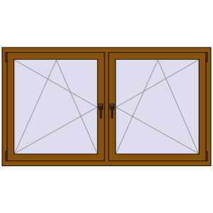 Zamów teraz Okna skrzydłowe 1785x995 mm REHAU ENERGY-SAVING SYNEGO MD GOLDEN OAK dwustronny