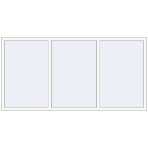 Buy Tilt-and-Turn 2320x1170 mm REHAU OPTIMUM EURO-DESIGN 70 RAL 9016 Traffic white two-sided