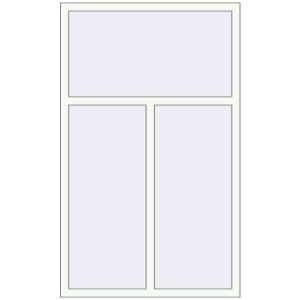 Buy Tilt-and-Turn 1100x1800 mm REHAU BRILLANT DESIGN RAL 9016 Traffic white two-sided