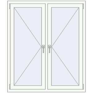 Buy Tilt-and-Turn 1150x1400 mm REHAU OPTIMUM EURO-DESIGN 70 GOLDEN OAK external