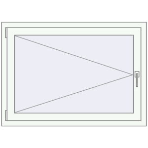 Buy Tilt-and-Turn 1115x800 mm REHAU OPTIMUM EURO-DESIGN 70 RAL 9016 Traffic white two-sided
