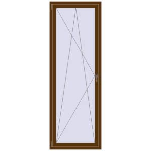 Buy Tilt-and-Turn 800x2300 mm REHAU ENERGY-SAVING SYNEGO MD WALNUT two-sided