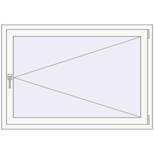 Buy Tilt-and-Turn 1300x900 mm REHAU OPTIMUM EURO-DESIGN 70 RAL 9016 Traffic white two-sided