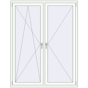 Okno plastikowe 1400x1800 mm Dwuskrzydłowe. Widok od środka Zamów teraz Okna skrzydłowe 1400x1800 mm REHAU OPTIMUM EURO-DESIGN 70 GOLDEN OAK zewnętrzny