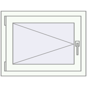 Buy Tilt-and-Turn 720x550 mm REHAU OPTIMUM EURO-DESIGN 70 RAL 9016 Traffic white two-sided