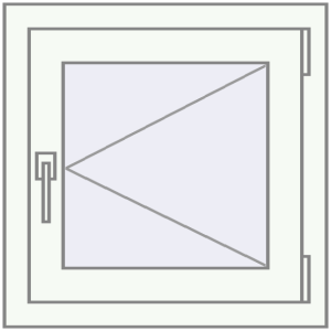 Buy Tilt-and-Turn 600x600 mm REHAU OPTIMUM EURO-DESIGN 70 RAL 9016 Traffic white two-sided