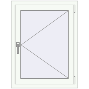 Buy Tilt-and-Turn 730x930 mm REHAU OPTIMUM EURO-DESIGN 70 RAL 9016 Traffic white two-sided