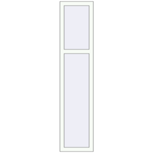 Buy Tilt-and-Turn 400x1800 mm REHAU ENERGY-SAVING SYNEGO MD RAL 9016 Traffic white two-sided