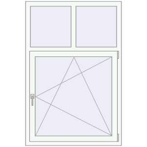 Buy Tilt-and-Turn 1000x1500 mm REHAU OPTIMUM EURO-DESIGN 70 RAL 9016 Traffic white two-sided