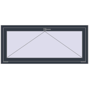 Buy Tilt-and-Turn 1500x700 mm REHAU OPTIMUM EURO-DESIGN 70 ANTHRACITE_GREY_STRUKTURAL two-sided