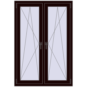 Zamów teraz Okna skrzydłowe 1005x1505 mm REHAU ENERGY-SAVING SYNEGO MD CHOCOLATE_BROWN dwustronny