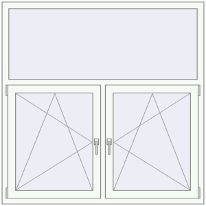 Buy Tilt-and-Turn 1500x1500 mm KORSA ENERGY-SAVING REHAU SYNEGO MD
