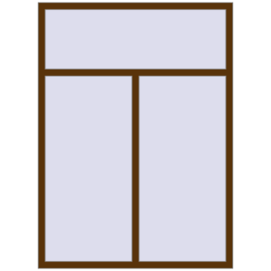 Buy Tilt-and-Turn 1390x1900 mm REHAU BRILLANT DESIGN WALNUT two-sided