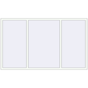 Buy Tilt-and-Turn 2360x1400 mm REHAU OPTIMUM EURO-DESIGN 70 RAL 9016 Traffic white two-sided