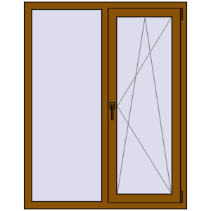 Zamów teraz Okna skrzydłowe 1050x1400 mm EPSILON OPTIMA GOLDEN OAK dwustronny