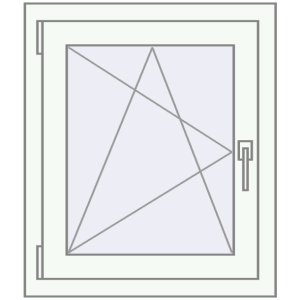 Buy Tilt-and-Turn 570x660 mm REHAU ENERGY-SAVING SYNEGO MD RAL 9016 Traffic white two-sided