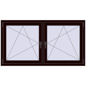 Zamów teraz Okna skrzydłowe 1560x845 mm REHAU ENERGY-SAVING SYNEGO MD CHOCOLATE_BROWN dwustronny