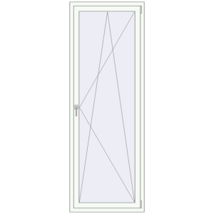 Buy Tilt-and-Turn 800x2250 mm REHAU ENERGY-SAVING SYNEGO MD RAL 9016 Traffic white two-sided