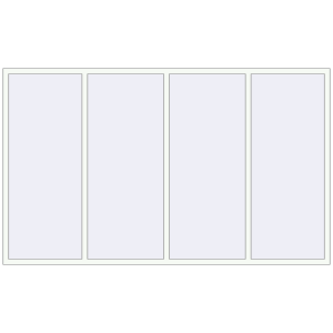 Buy Tilt-and-Turn 3000x1800 mm REHAU BRILLANT DESIGN RAL 9016 Traffic white two-sided