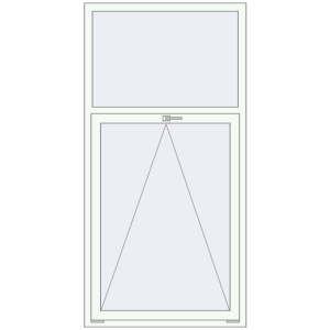 Buy Tilt-and-Turn 1000x2000 mm REHAU OPTIMUM EURO-DESIGN 70 RAL 9016 Traffic white two-sided
