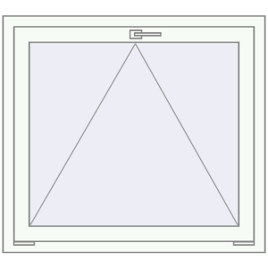 Buy Tilt-and-Turn 1000x900 mm REHAU OPTIMUM EURO-DESIGN 70 RAL 9016 Traffic white two-sided