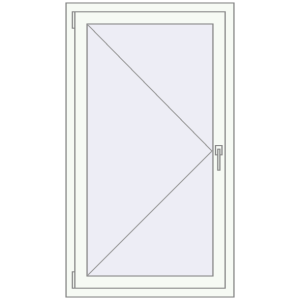 Zamów teraz Okna skrzydłowe 800x1400 mm REHAU ENERGY-SAVING SYNEGO MD RAL 9016 Traffic white dwustronny