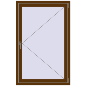 Zamów teraz Okna skrzydłowe 900x1400 mm EPSILON OPTIMA WALNUT dwustronny