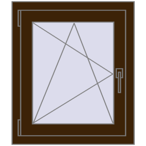 Zamów teraz Okna skrzydłowe 600x650 mm CLASICTHERM 70 DARK_OAK dwustronny