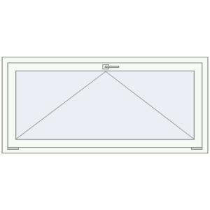 Buy Tilt-and-Turn 1500x700 mm REHAU OPTIMUM EURO-DESIGN 70 RAL 9016 Traffic white two-sided